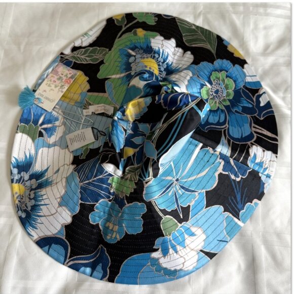 Johnny Was Zolita Reversible Beach Hat Floral Celestial Super Nova Wide Brim NWT main image 5